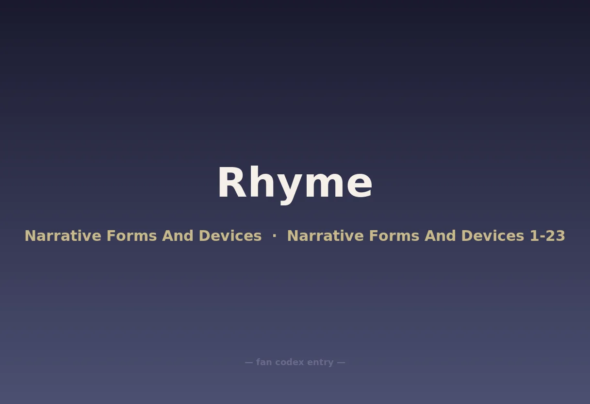 Rhyme