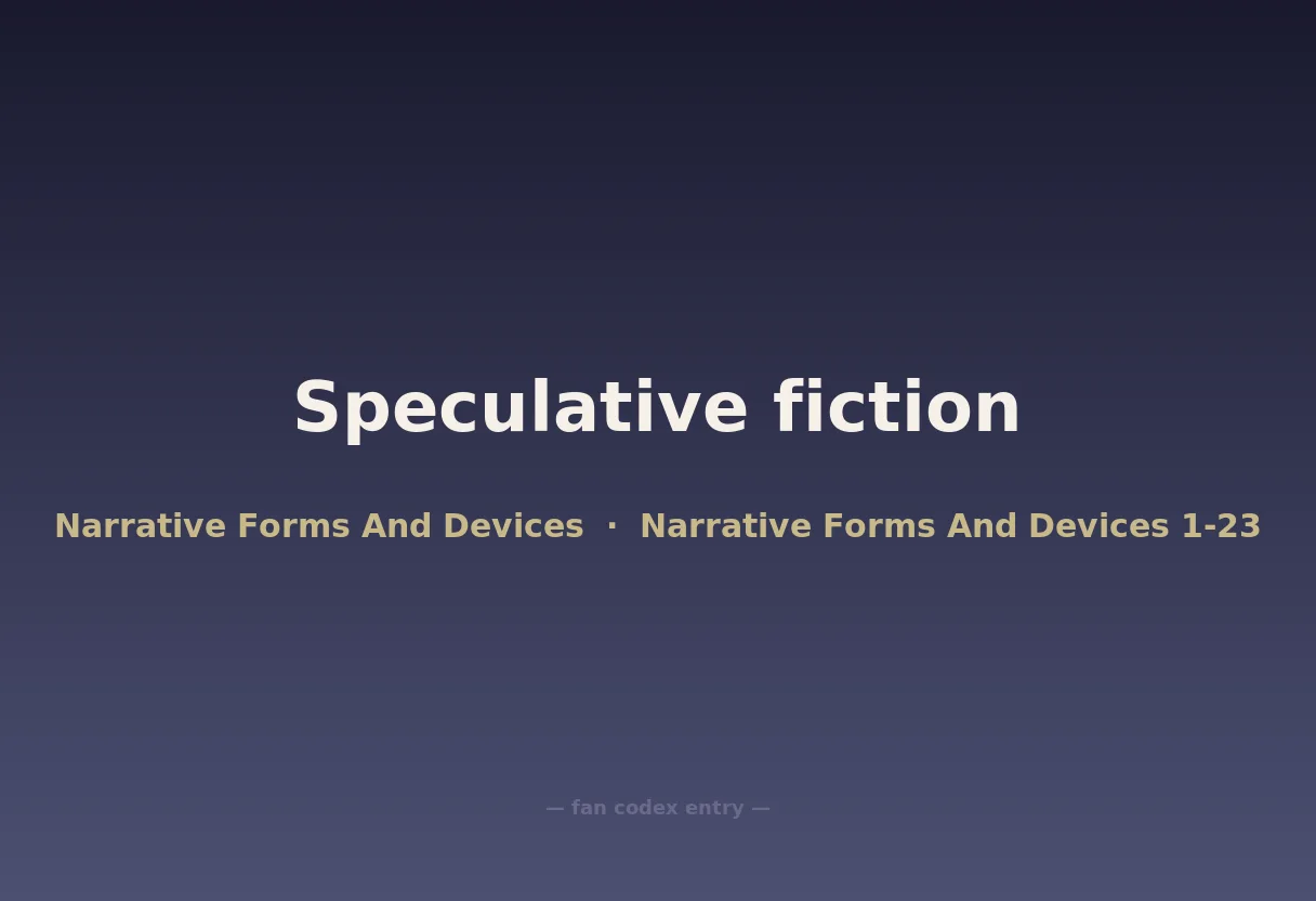 Speculative fiction