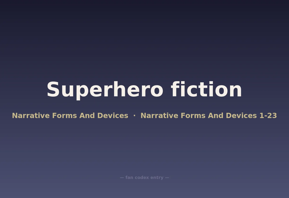 Superhero fiction